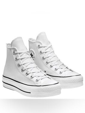 Converse Chuck Taylor All Star Lift White Leather High Top sneakers women’s 9